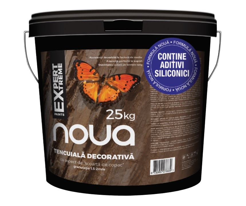 Tencuiala decorativa, cu aspect de "scoarta de copac", 25 kg • Noua