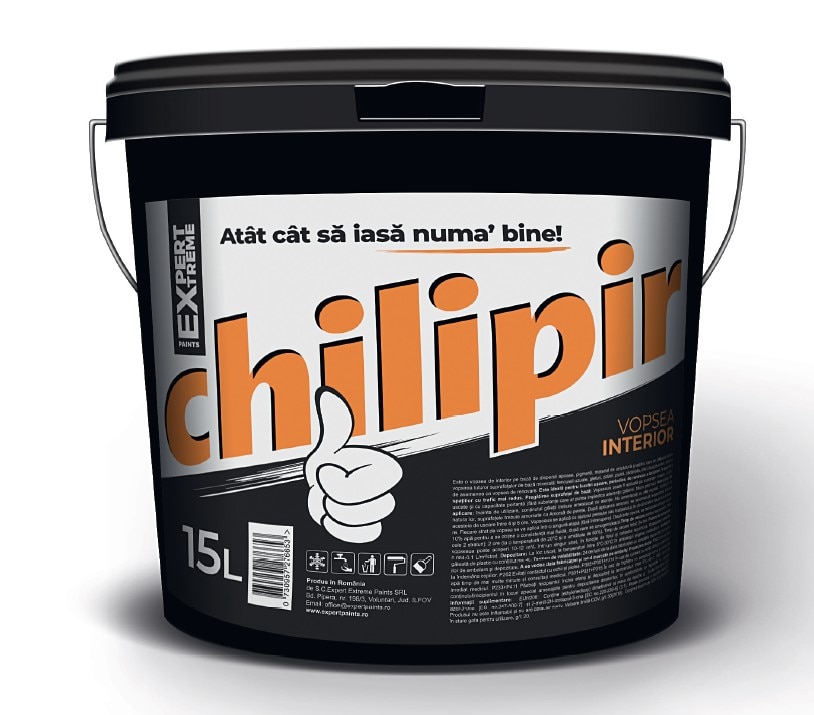 Vopsea lavabila, interior, 15 L  Chilipir