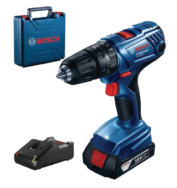 Bormasina de gaurit si insurubat BOSCH HSB 180-LI, 1 acumulatori Li-Ion + Valiza Profesionala
