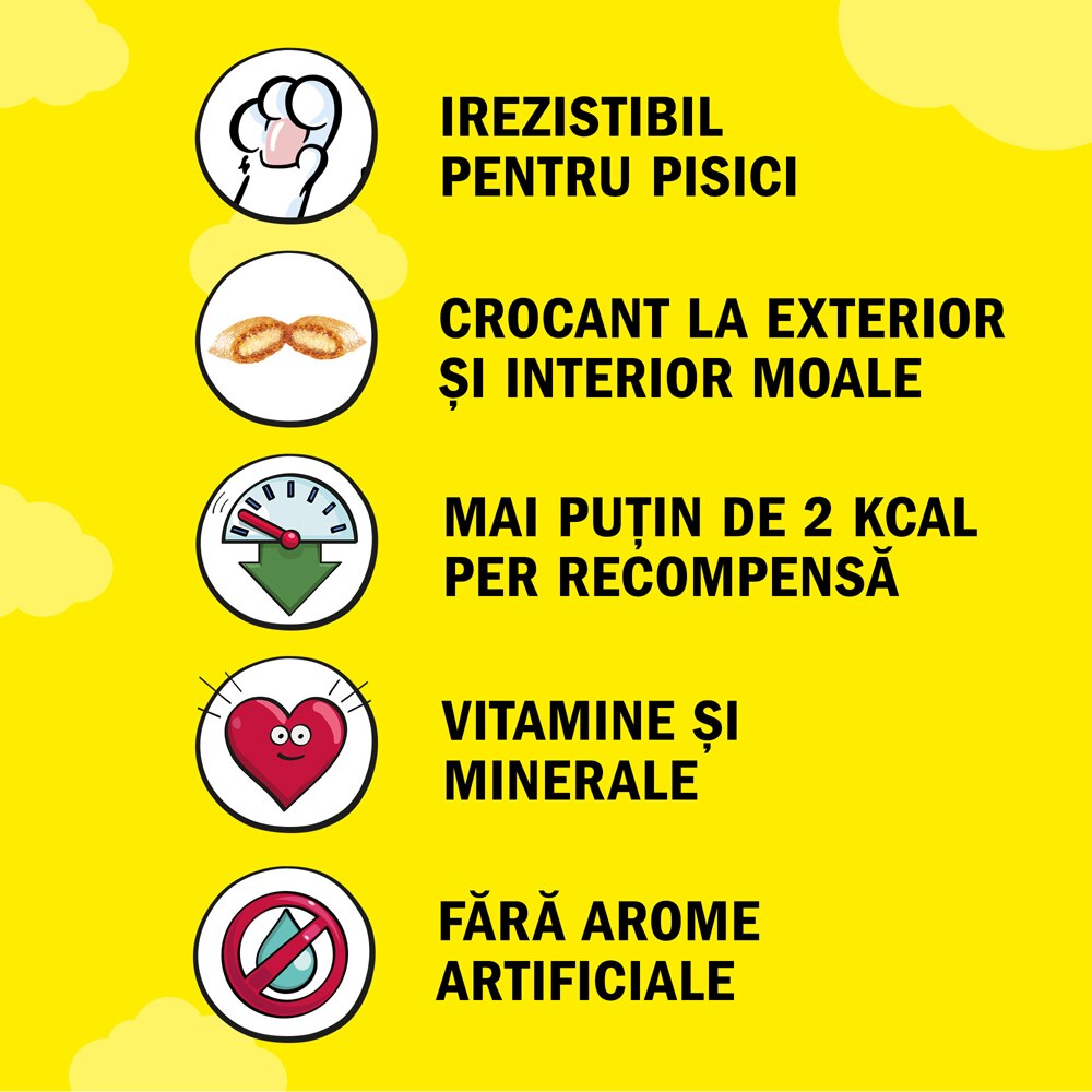 Recompensa pentru pisici DREAMIES, Snack, Vita, 60 g
