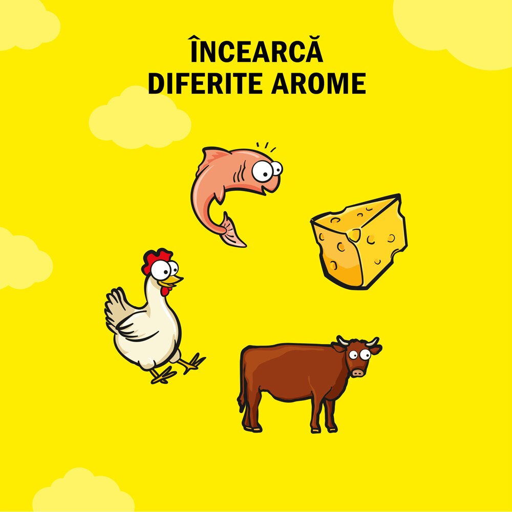Recompensa pentru pisici DREAMIES, Snack, Vita, 60 g