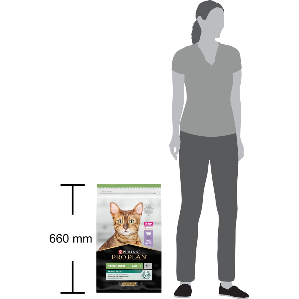 Hrana uscata pentru pisici PURINA PRO PLAN Renal Plus, Sterilised, Curcan, 10 kg