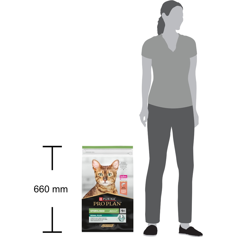 Hrana uscata pentru pisici PURINA PRO PLAN Renal Plus, Sterilised, Somon, 10 kg