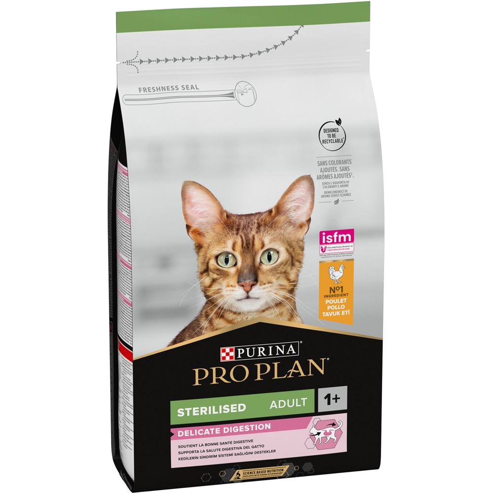 Hrana uscata pentru pisici PURINA PRO PLAN Delicate Digestion, Sterilised, Pui, 1.5 kg