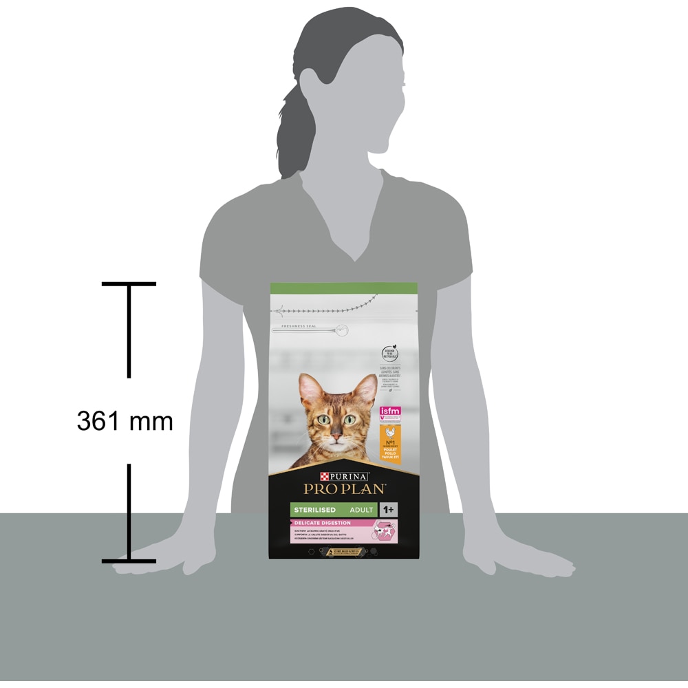 Hrana uscata pentru pisici PURINA PRO PLAN Delicate Digestion, Sterilised, Pui, 1.5 kg