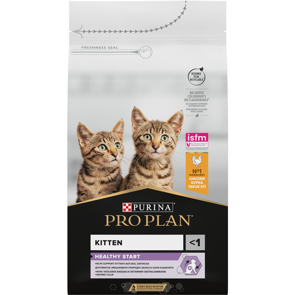 Hrana uscata pentru pisici PURINA PRO PLAN Healthy Start, Junior, Pui, 1.5 kg