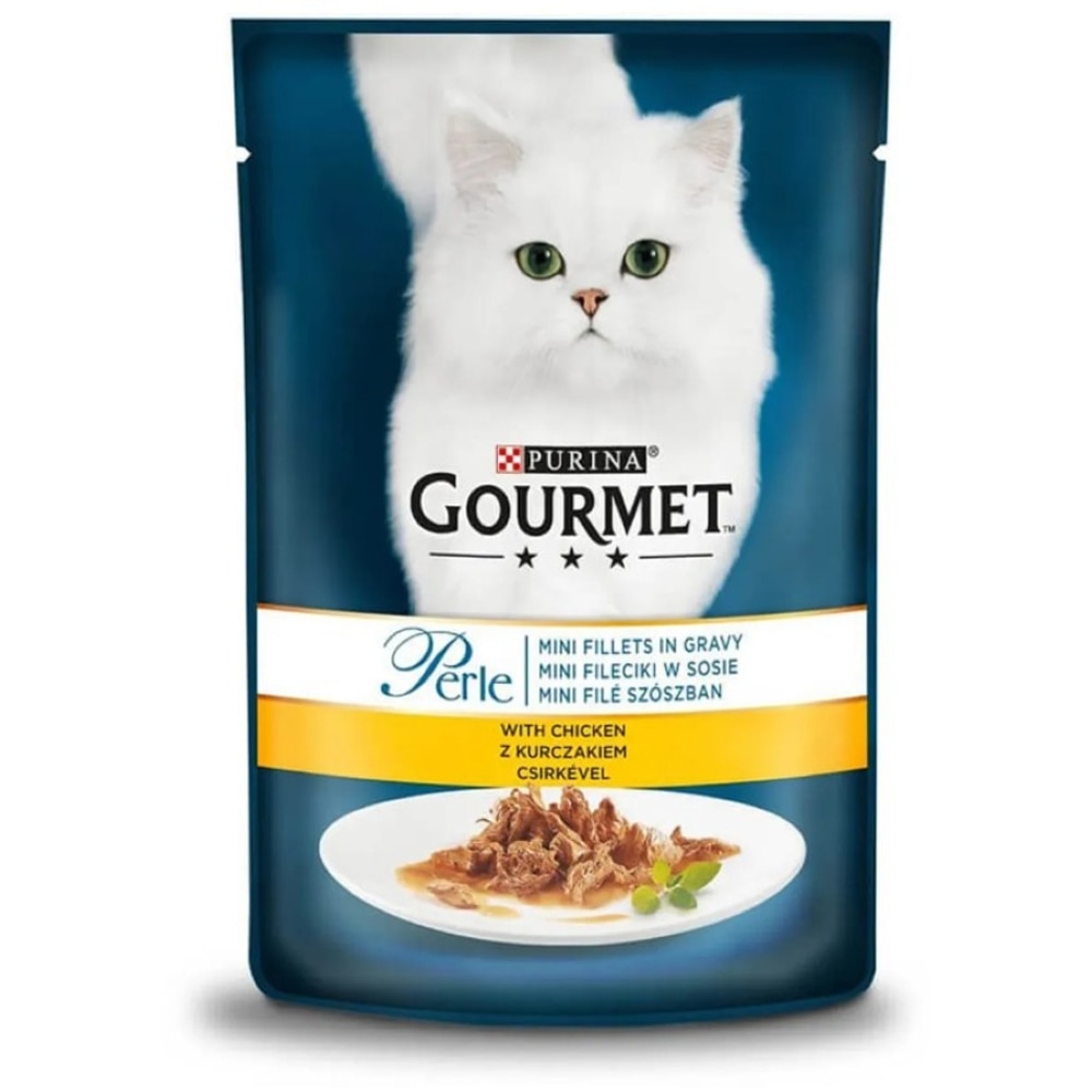 Hrana umeda pentru pisici PURINA GOURMET Perle, Pui, 85 g