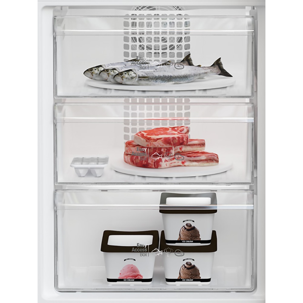 Combina frigorifica ARCTIC AK54305M40NFS, No Frost, 266 l, H 181 cm, Clasa E, argintiu