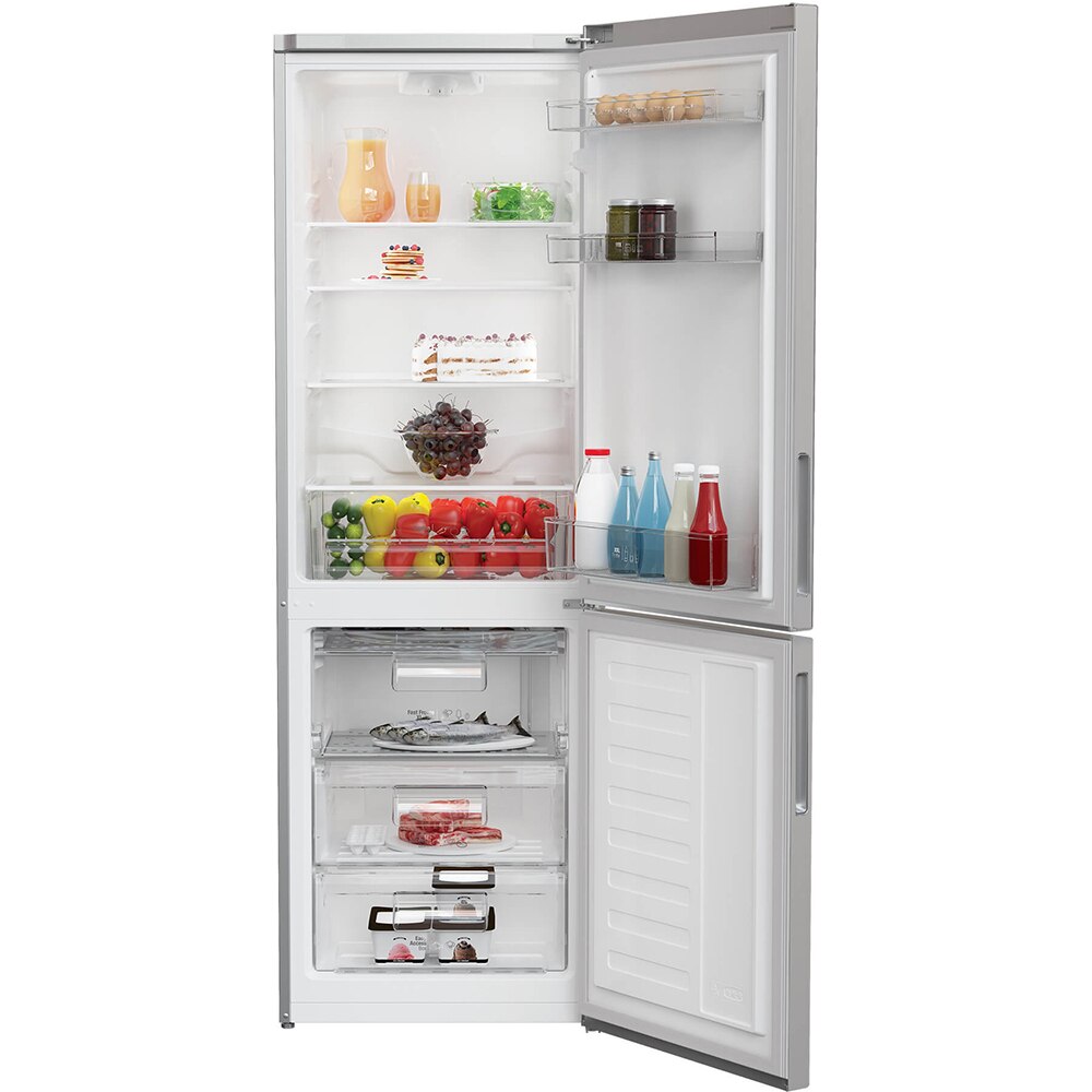 Combina frigorifica ARCTIC AK60320M40S, 300 l, H 185 cm, Clasa E, argintiu