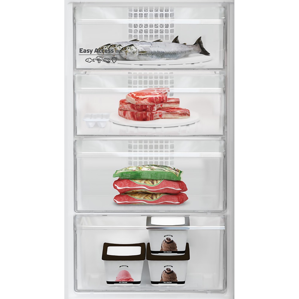 Combina frigorifica ARCTIC AK60386M40NFW, Full No Frost, 358 l, H 202.5 cm, Clasa E, alb