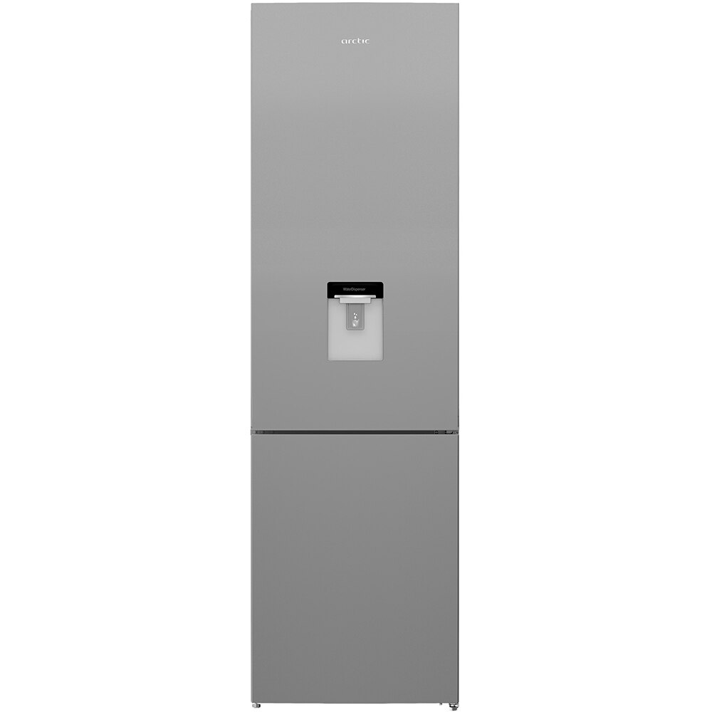 Combina frigorifica ARCTIC AK60406M40DS, 386 l, H 202.5 cm, Clasa E, Dozator apa, argntiu