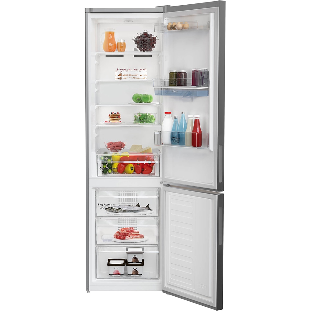 Combina frigorifica ARCTIC AK60406M40DS, 386 l, H 202.5 cm, Clasa E, Dozator apa, argntiu