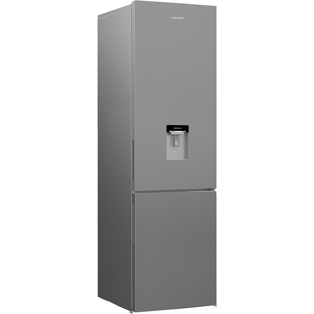 Combina frigorifica ARCTIC AK60406M40DS, 386 l, H 202.5 cm, Clasa E, Dozator apa, argntiu