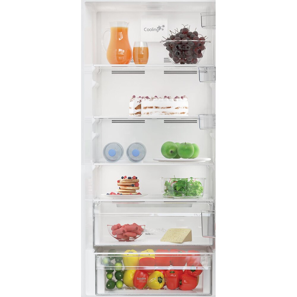 Combina frigorifica ARCTIC AK60406M40NFMT, Full No Frost, 362 l, H 203 cm, Clasa E, gri