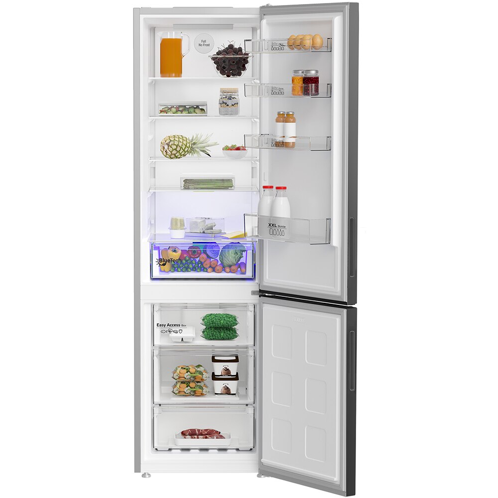 Combina frigorifica ARCTIC ARK60407E5NFS, Full No Frost, 355 l, H 203.5 cm, Clasa D, argintiu