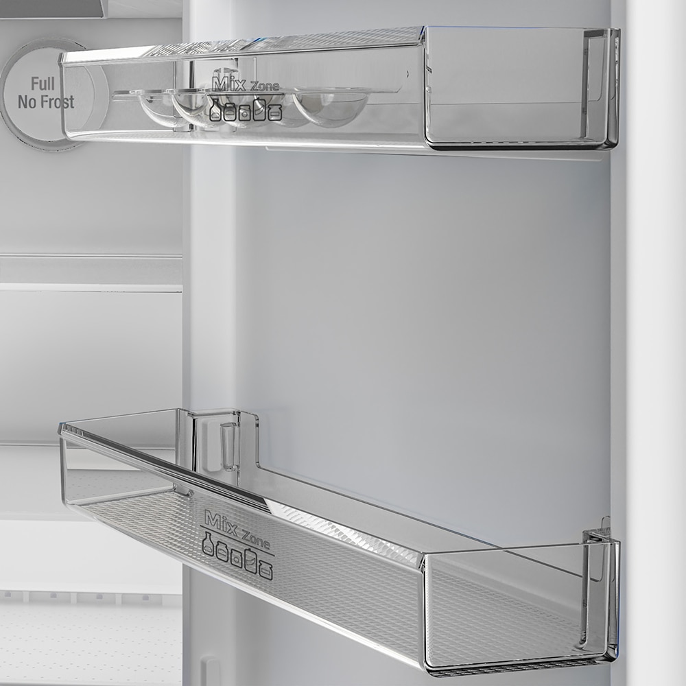 Combina frigorifica ARCTIC ARK60407E5NFS, Full No Frost, 355 l, H 203.5 cm, Clasa D, argintiu