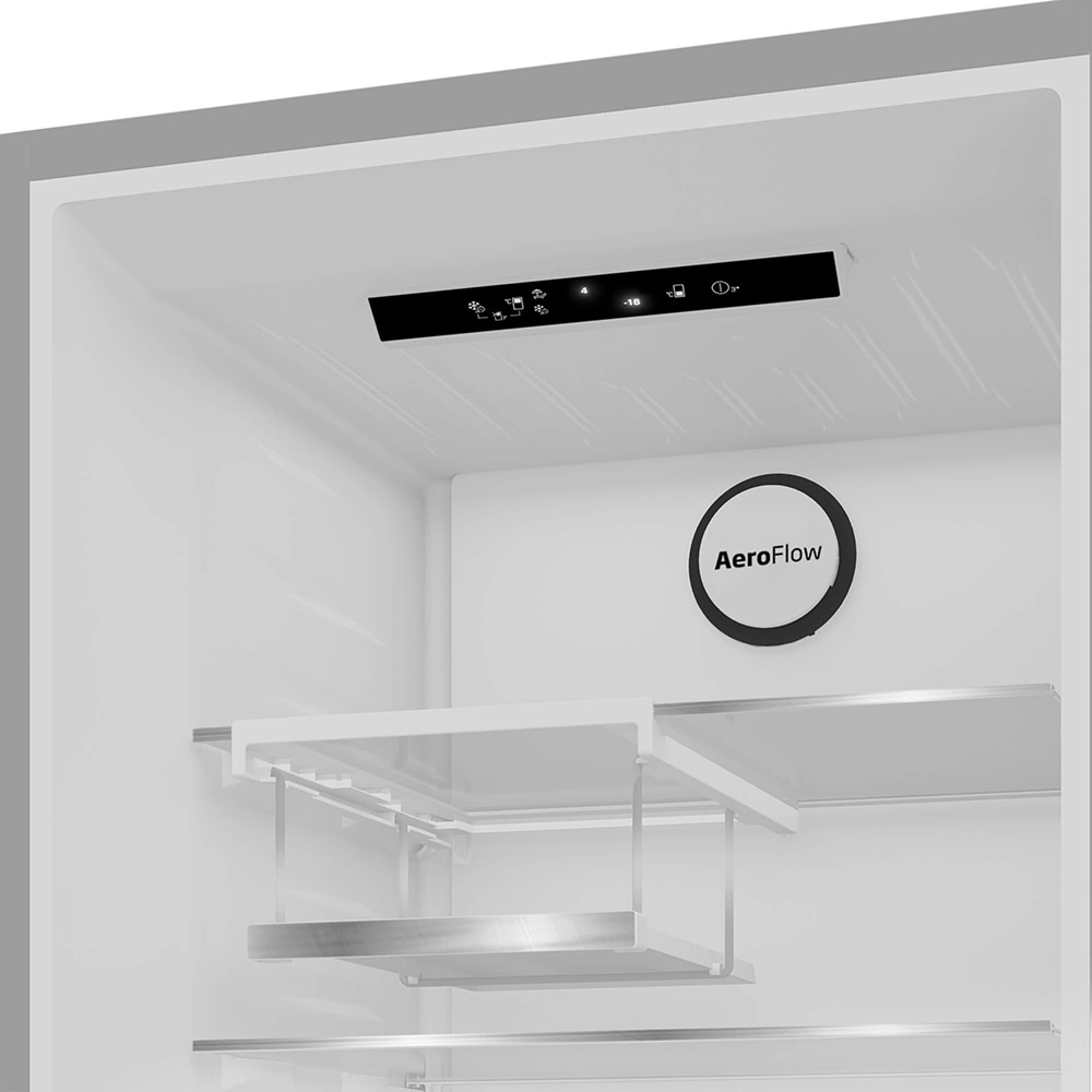 Combina frigorifica BEKO B3RCNA364HDXB, No Frost, 316 l, H 186.5 cm, Clasa E, Dozator apa, inox