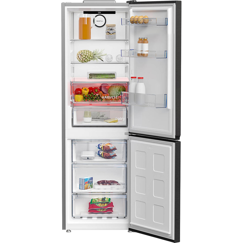 Combina frigorifica BEKO B3RCNA364HXBR1, No Frost, 316 l, H 186.5 cm, Clasa E, dark inox