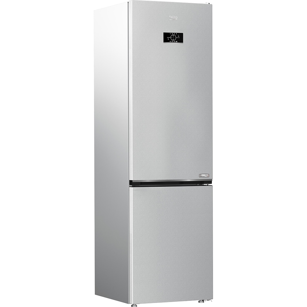 Combina frigorifica BEKO B3RCNA404HM, No Frost, 355 l, H 203.5 cm, Clasa E, gri lucios