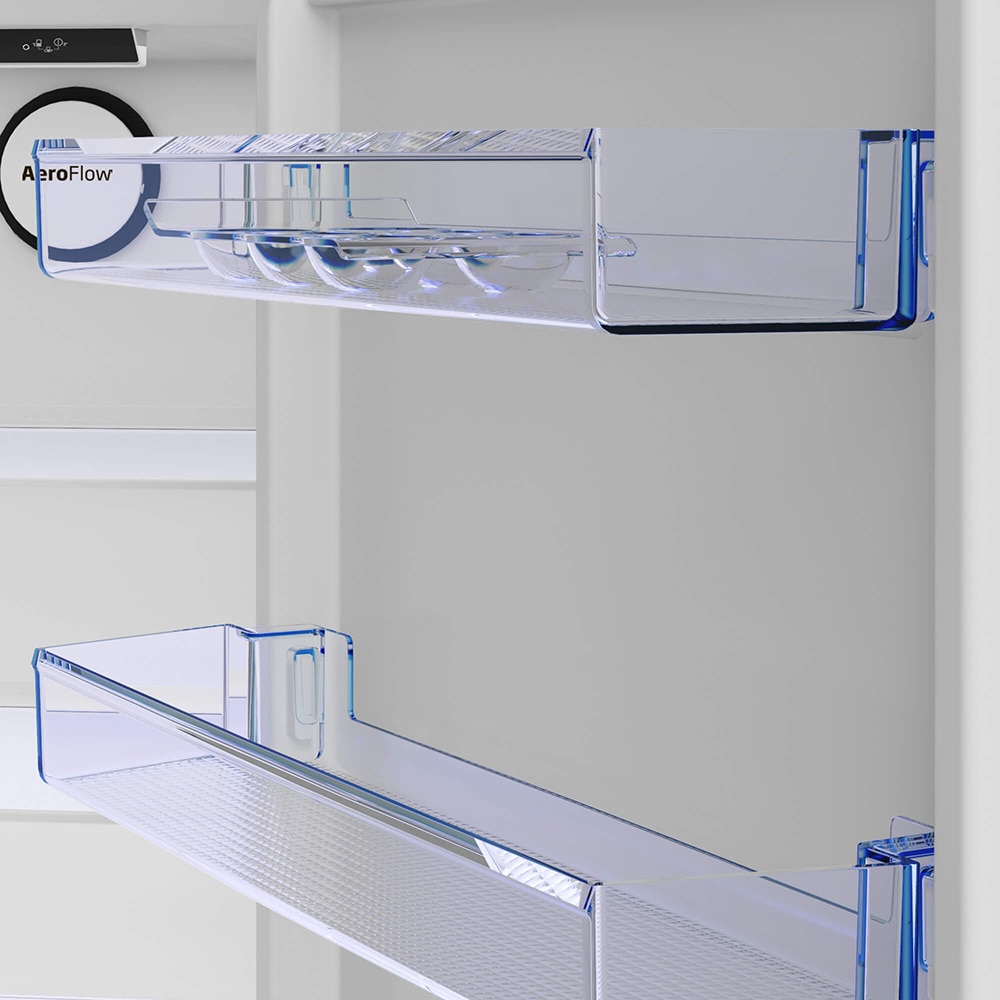 Combina frigorifica BEKO B3RGNA354HXB1, No Frost, 351 l, H 203.5 cm, Clasa E, inox