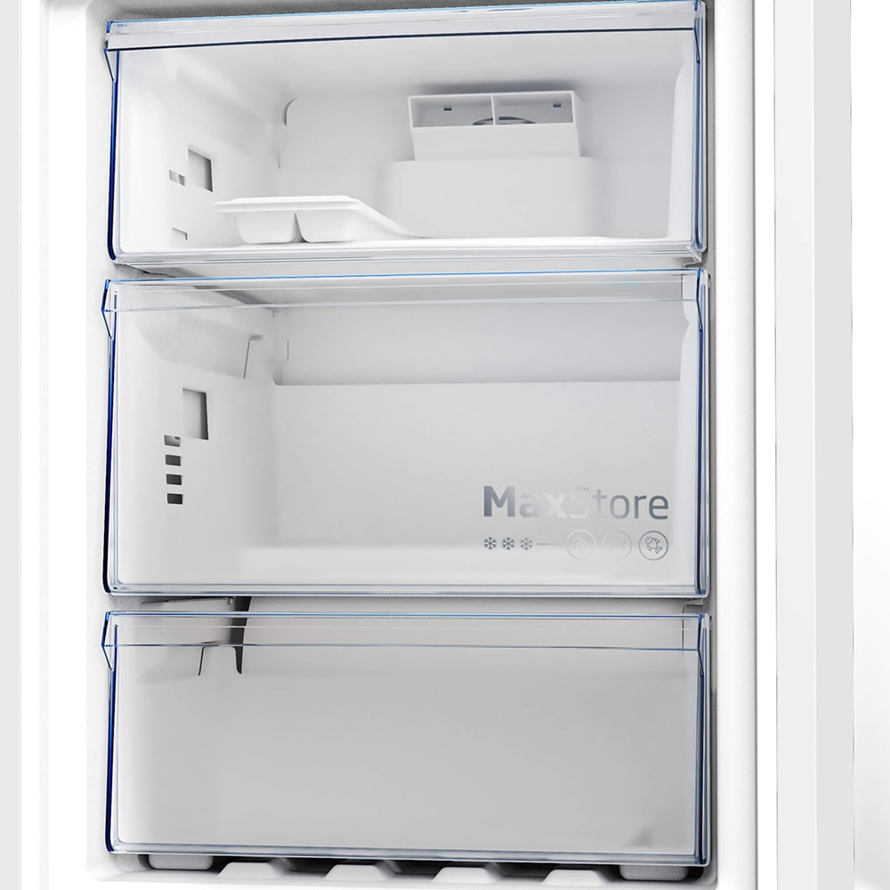 Combina frigorifica BEKO B5RCNA405HXB, No Frost, 355 l, H 203 cm, Clasa D, argintiu
