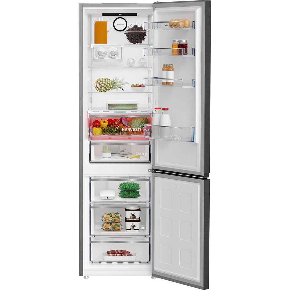 Combina frigorifica BEKO B5RCNA405ZXBR, No Frost, 355 l, H 203.5 cm, Clasa D, dark inox