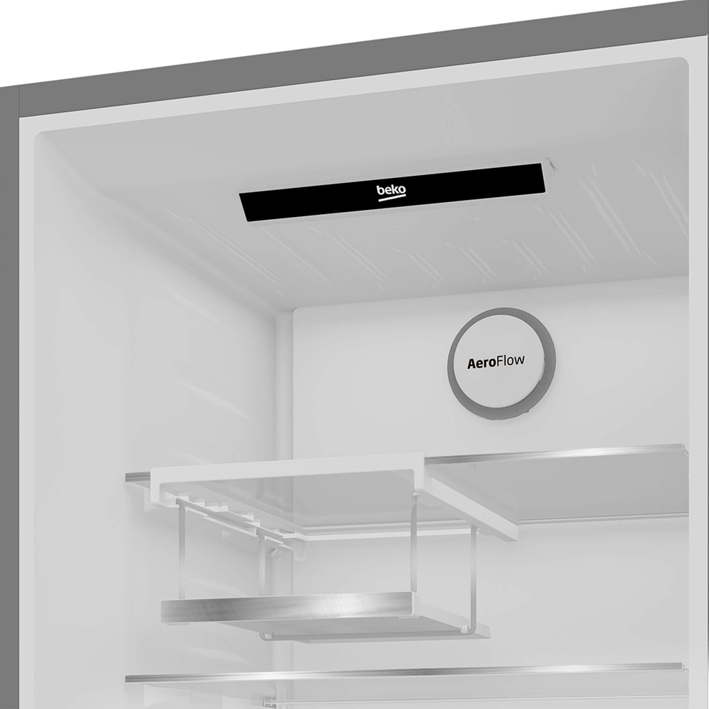 Combina frigorifica BEKO B5RCNA405ZXBR, No Frost, 355 l, H 203.5 cm, Clasa D, dark inox