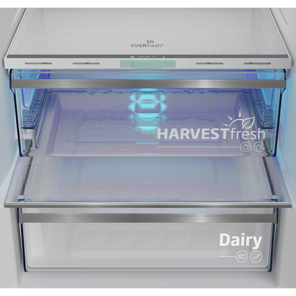 Combina frigorifica BEKO B5RCNA405ZXBR, No Frost, 355 l, H 203.5 cm, Clasa D, dark inox