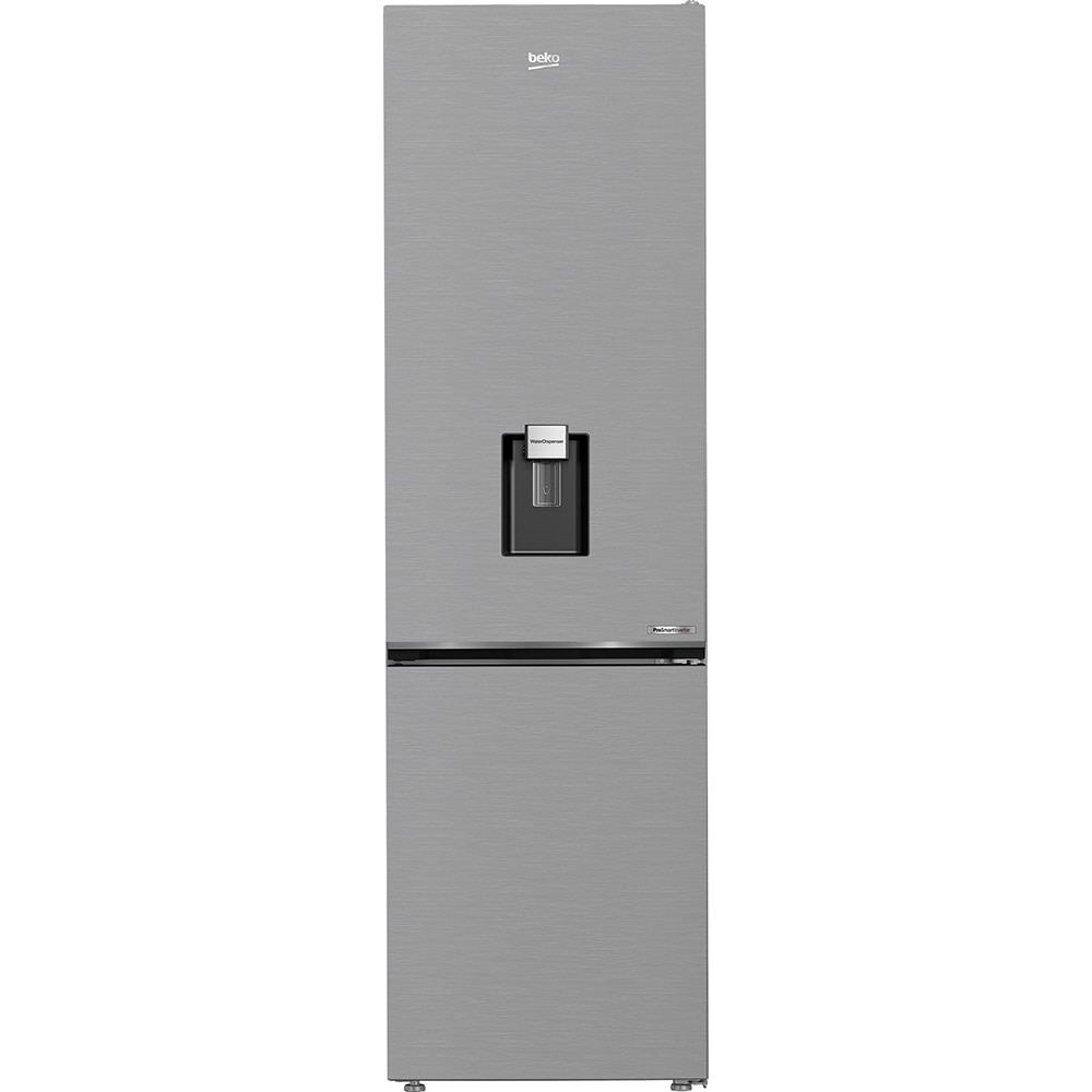 Combina frigorifica BEKO B5RCNA406DHXB1, No Frost, 355 l, H 203 cm, Clasa C, Dozator apa, inox