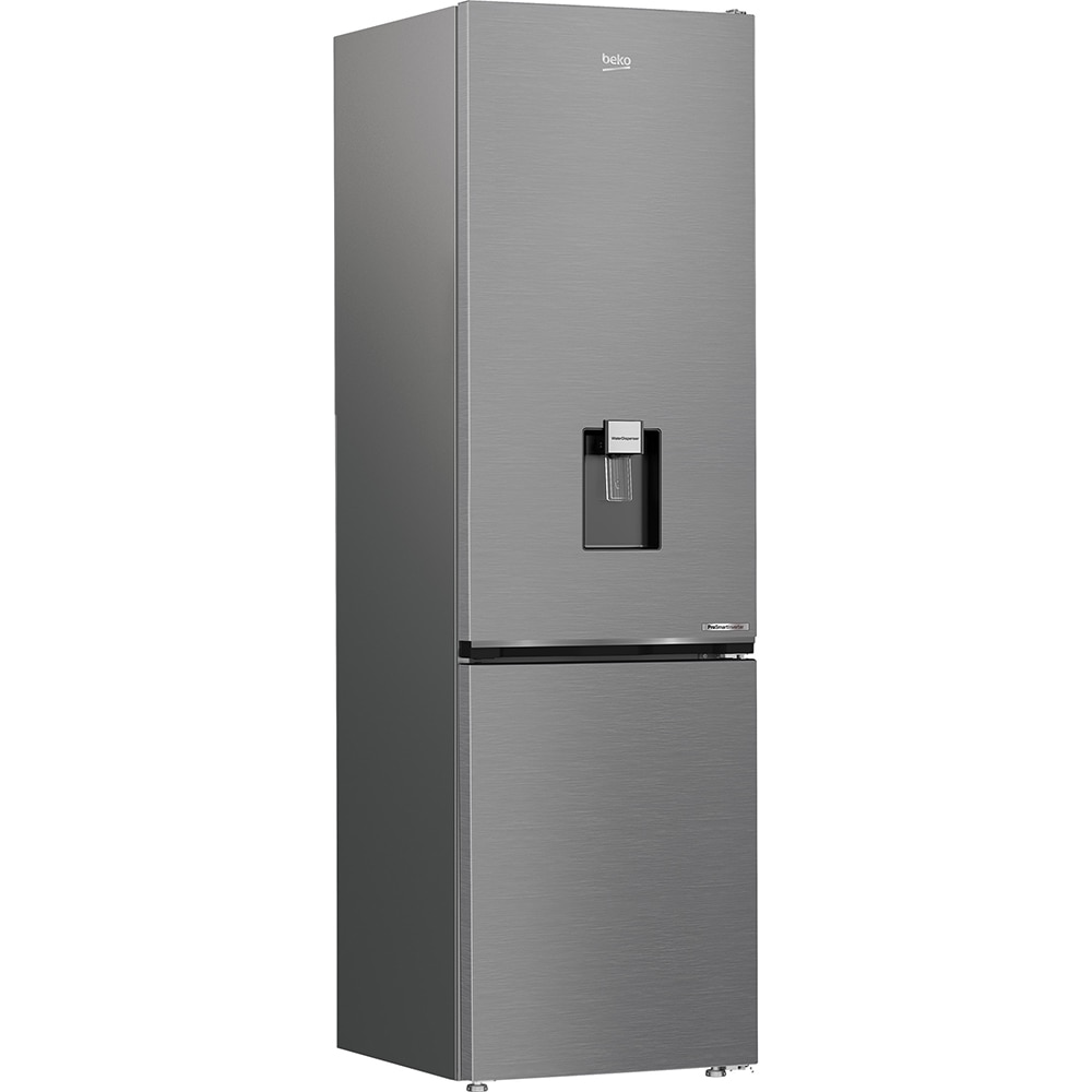 Combina frigorifica BEKO B5RCNA406DHXB1, No Frost, 355 l, H 203 cm, Clasa C, Dozator apa, inox