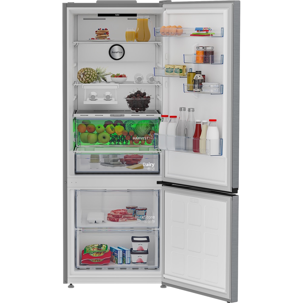 Combina frigorifica BEKO B5RCNE535ZXB, No Frost, 475 l, H 187 cm, Clasa D, inox