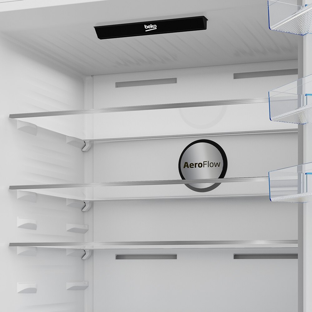 Combina frigorifica BEKO B5RCNE615ZXP, No Frost, 615 l, H 193.5 cm, Clasa D, argintiu