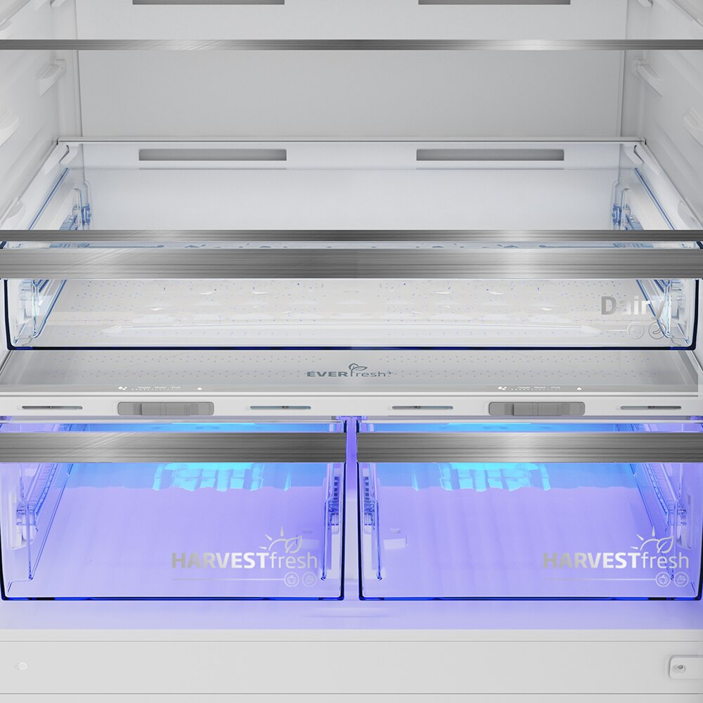 Combina frigorifica BEKO B5RCNE615ZXP, No Frost, 615 l, H 193.5 cm, Clasa D, argintiu