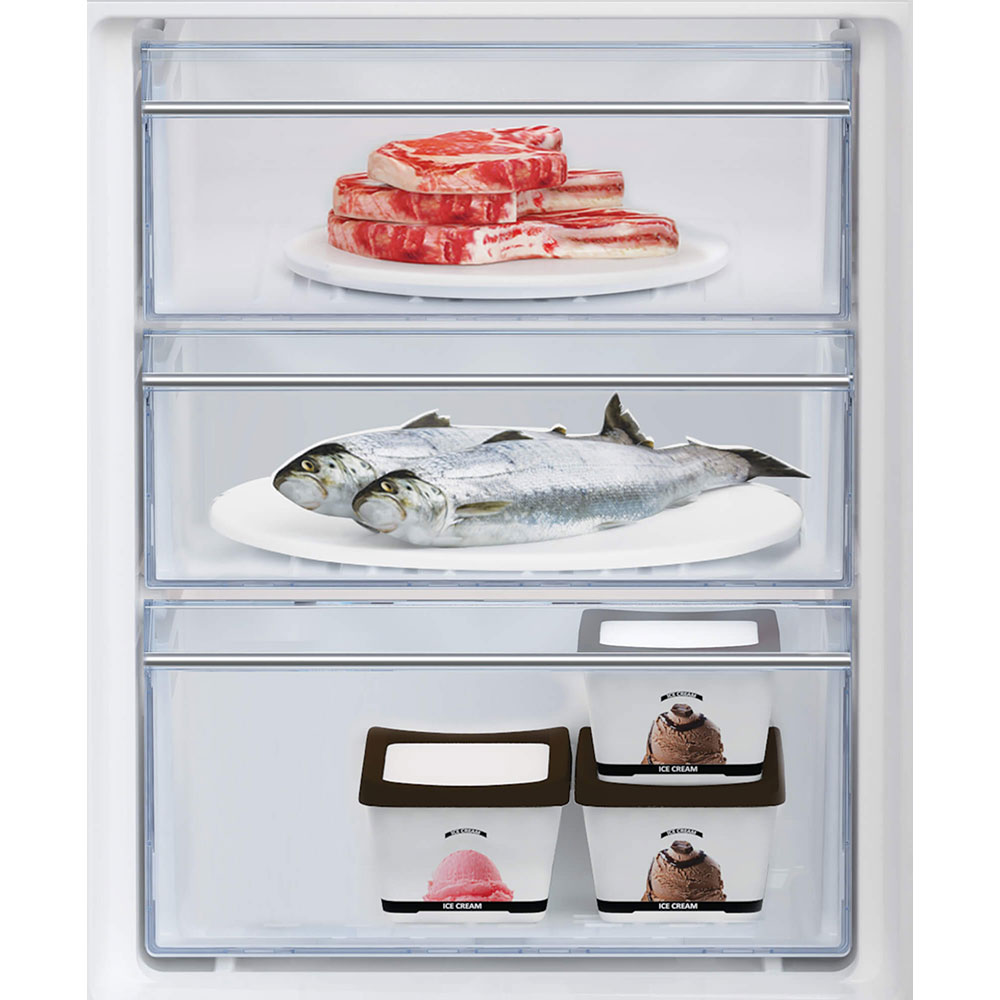 Combina frigorifica incorporabila BEKO BCSA306E4ZSN, 298 l, H 193.5 cm, Clasa E