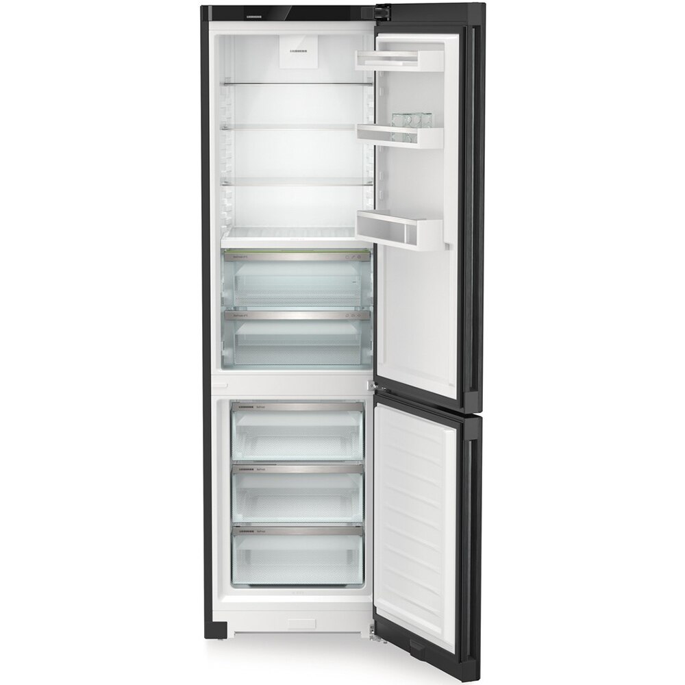 Combina frigorifica LIEBHERR CBNbdc 573i Plus, Duo Cooling, 361 l, H 201.5 cm, Clasa C, negru