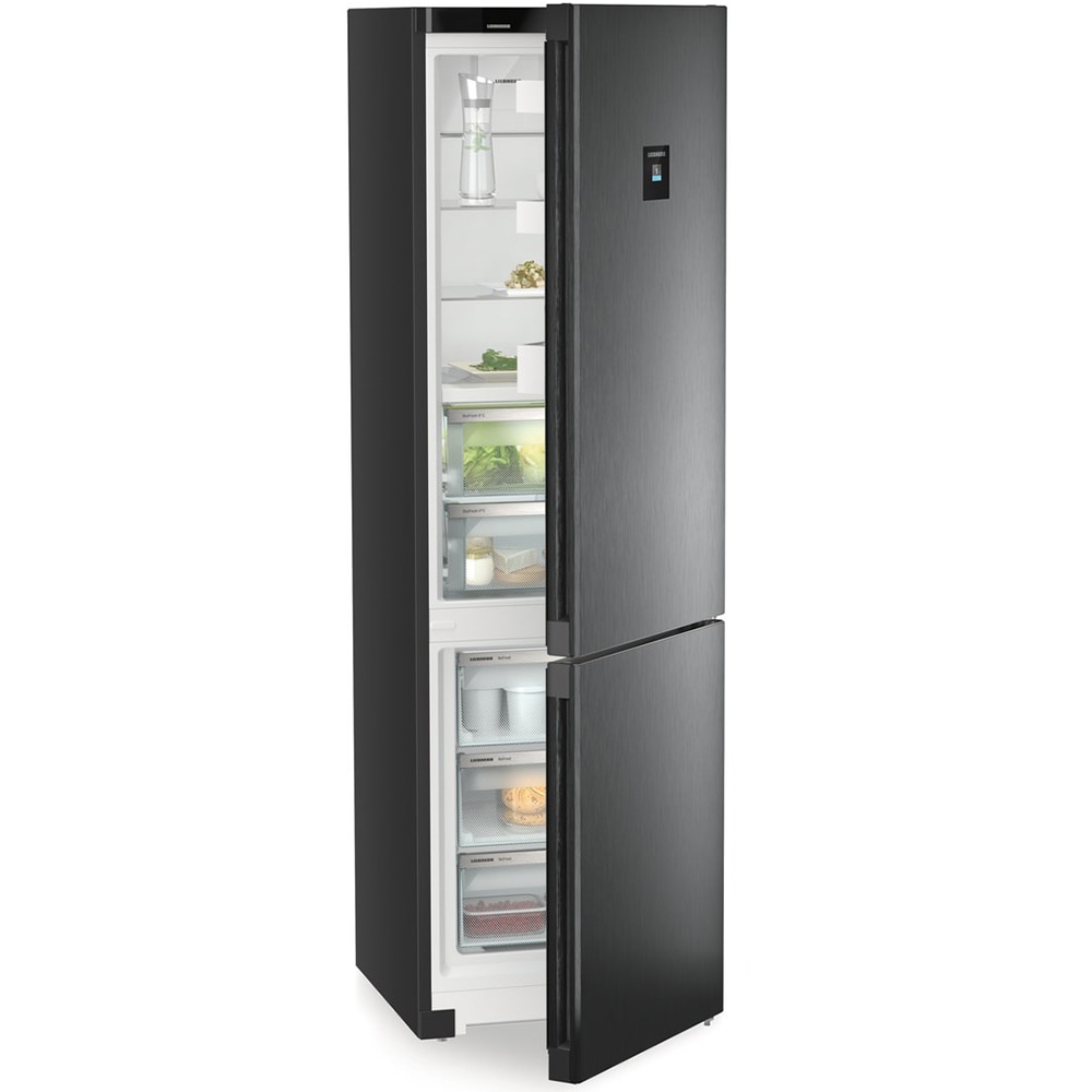 Combina frigorifica LIEBHERR CBNbdc 573i Plus, Duo Cooling, 361 l, H 201.5 cm, Clasa C, negru