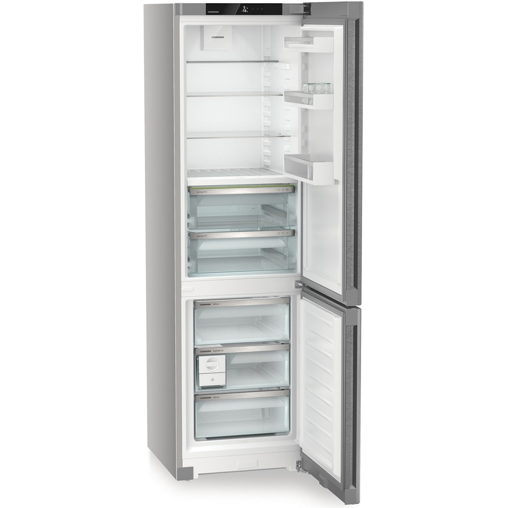 Combina frigorifica LIEBHERR CBNsda 572i Plus, Duo Cooling, 361 l, H 201.5 cm, Clasa A, argintiu