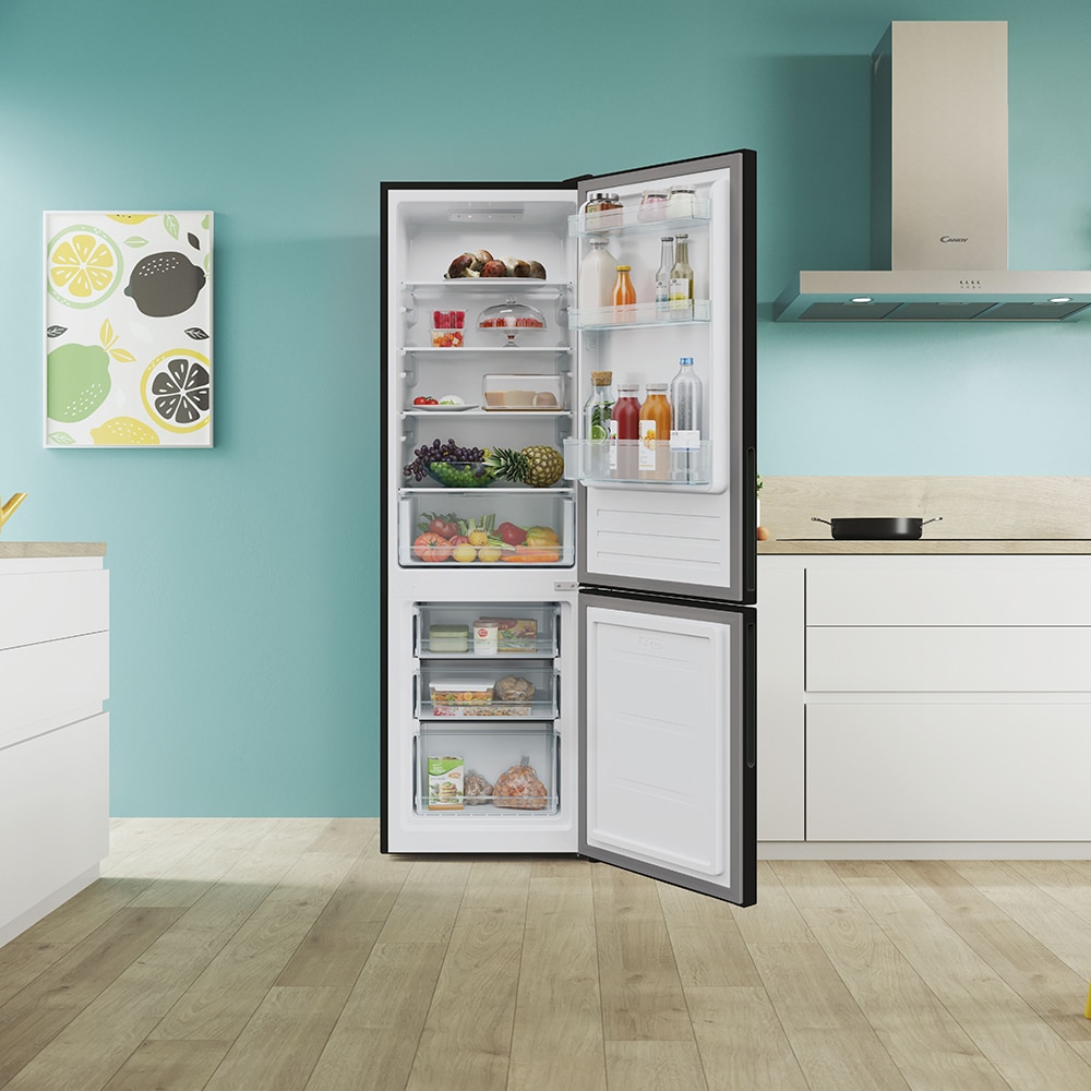 Combina frigorifica CANDY CCT3L517EB, Low Frost, 260 l, H 176 cm, Clasa E, negru