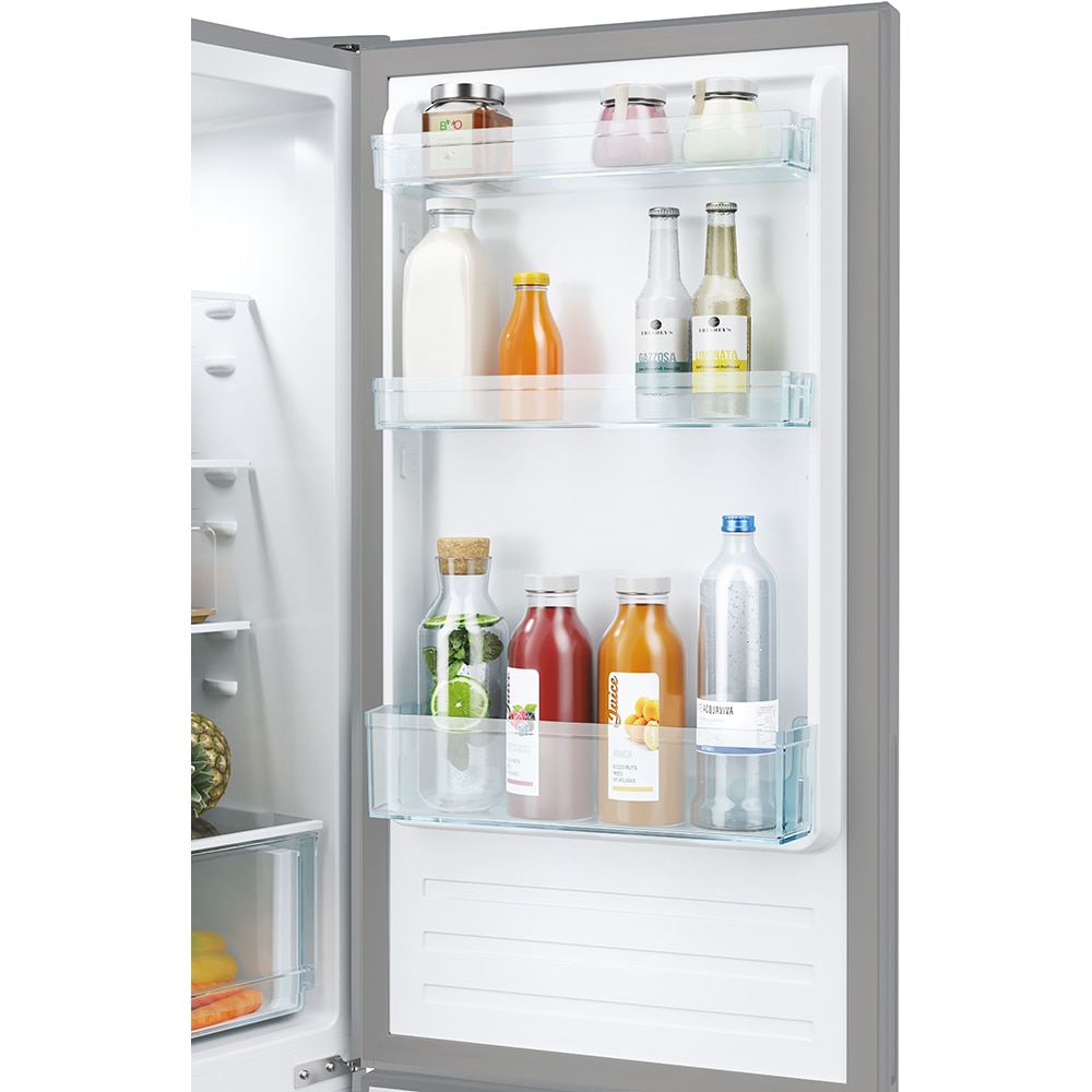 Combina frigorifica CANDY CCT3L517ES, Low Frost, 260 l, H 176 cm, Clasa E, argintiu