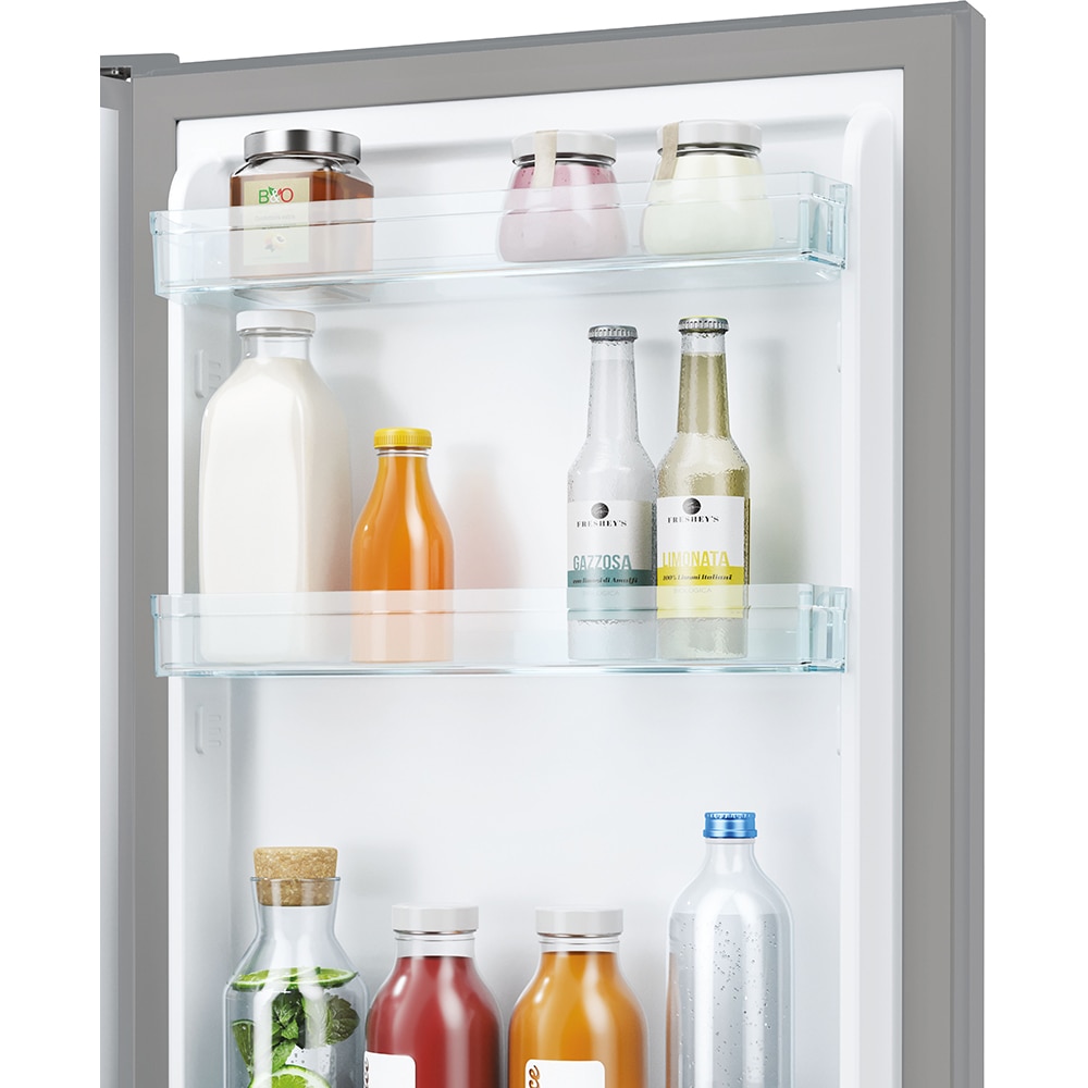 Combina frigorifica CANDY CCT3L517ES, Low Frost, 260 l, H 176 cm, Clasa E, argintiu