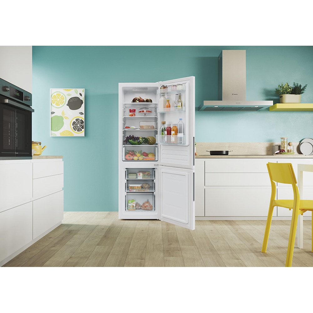 Combina frigorifica CANDY CCT3L517EW, Low Frost, 260 l, H 176 cm, Clasa E, alb