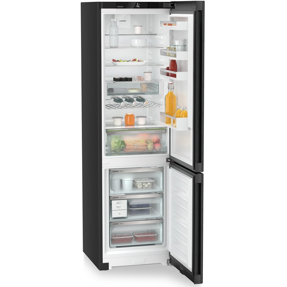 Combina frigorifica LIEBHERR CNbda 5723 Plus, Duo Cooling, 371 l, H 201.5 cm, Clasa A, negru