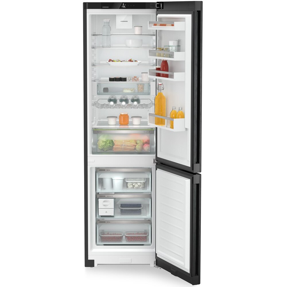 Combina frigorifica LIEBHERR CNbda 5723 Plus, Duo Cooling, 371 l, H 201.5 cm, Clasa A, negru