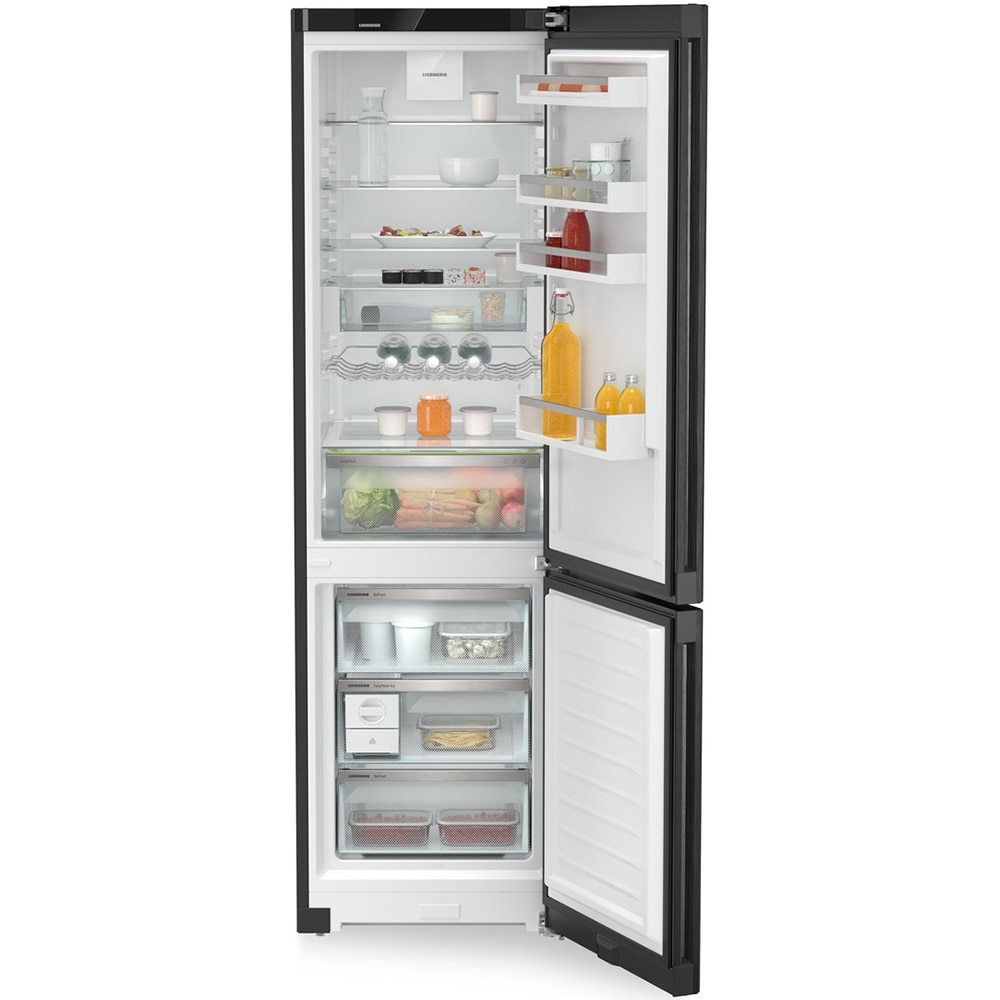 Combina frigorifica LIEBHERR CNbdc 573i Plus, Duo Cooling, 371 l, H 201.5 cm, Clasa C, negru