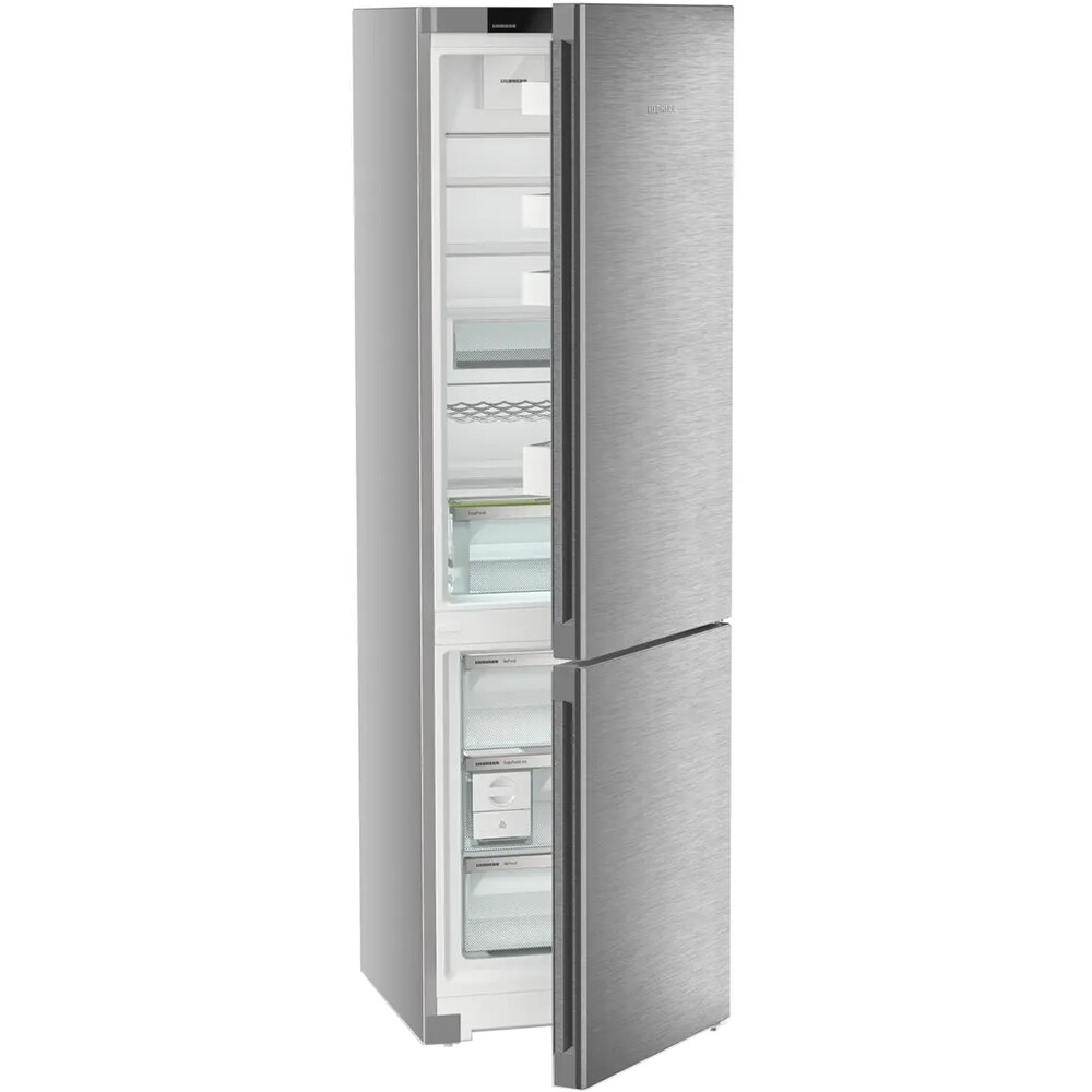 Combina frigorifica LIEBHERR CNsda 5723 Plus, Duo Cooling, 371 l, H 201.5 cm, Clasa A, argintiu
