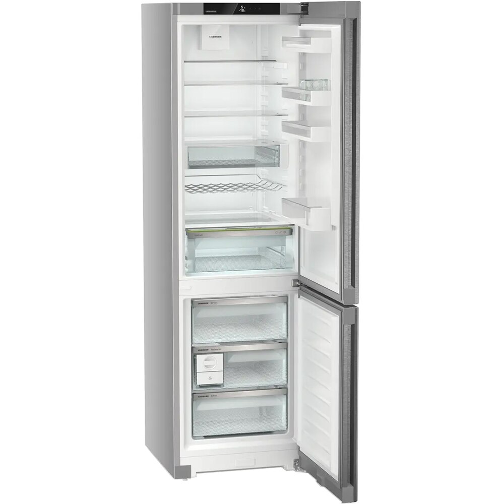 Combina frigorifica LIEBHERR CNsda 5723 Plus, Duo Cooling, 371 l, H 201.5 cm, Clasa A, argintiu