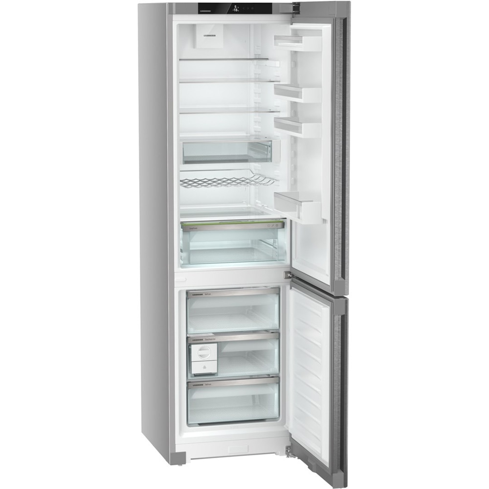 Combina frigorifica LIEBHERR CNsdb 5723 Plus, Duo Cooling, 371 l, H 201.5 cm, Clasa B, argintiu