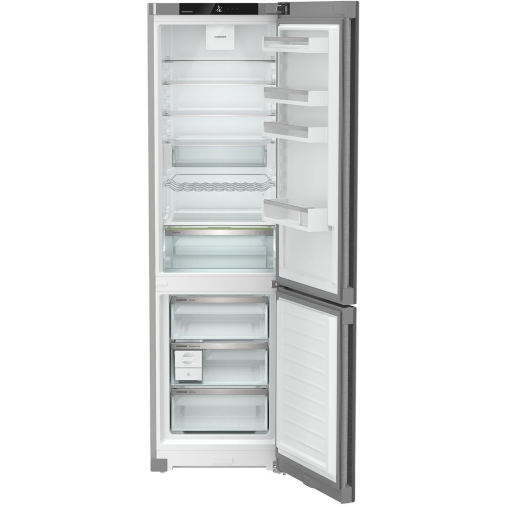 Combina frigorifica LIEBHERR CNsdb 5723 Plus, Duo Cooling, 371 l, H 201.5 cm, Clasa B, argintiu