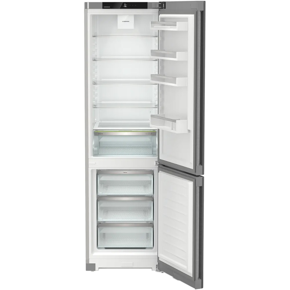 Combina frigorifica LIEBHERR CNsdc 5703, Duo Cooling, 371 l, H 201.5 cm, Clasa C, inox