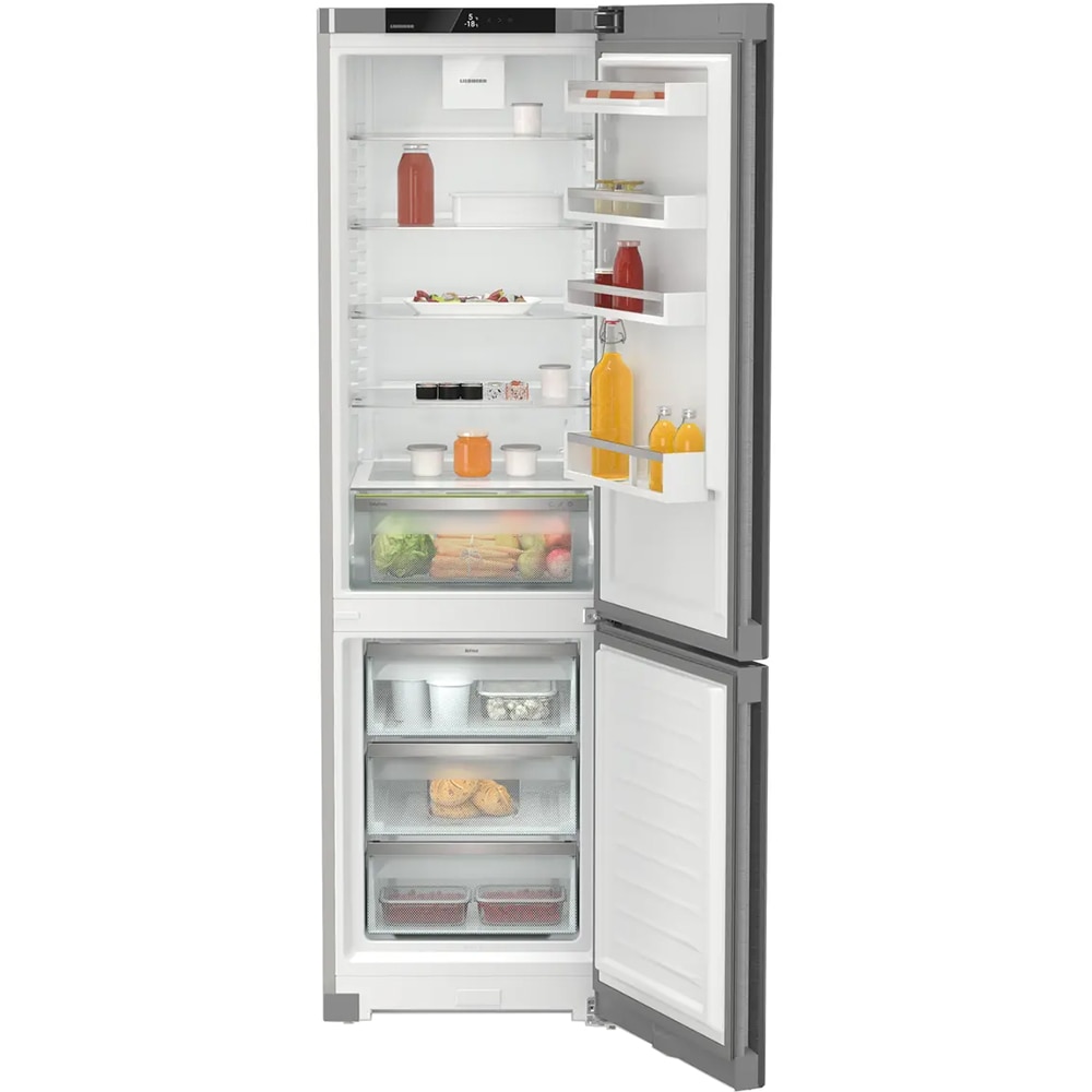 Combina frigorifica LIEBHERR CNsdc 5703, Duo Cooling, 371 l, H 201.5 cm, Clasa C, inox